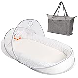Lupantte Portable Baby Lounger, Comfortable & Foldable Baby Nest to Go, Lightweight Newborn Bassinet for Crib, Napping, Travel and Gift