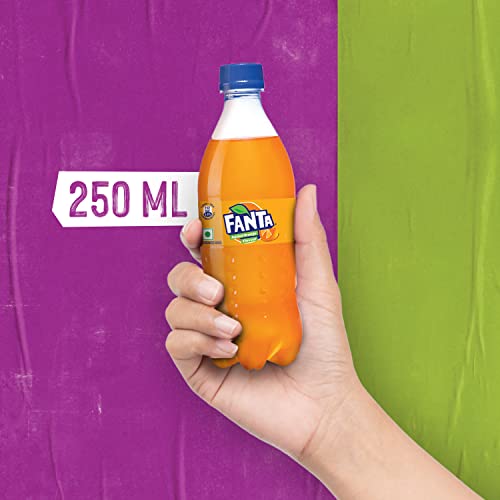 Image of FANTA Orange Soft Drink | PET Bottle, 250 ml (Pack of 8)