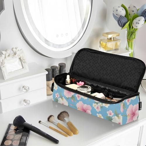 Bolsa de viaje azul claro para herramientas de cabello miniatura 6