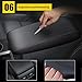 AOMSAZTO Center Console Armrest Cover for 2016-2021 Hyundai Tucson Leather Black