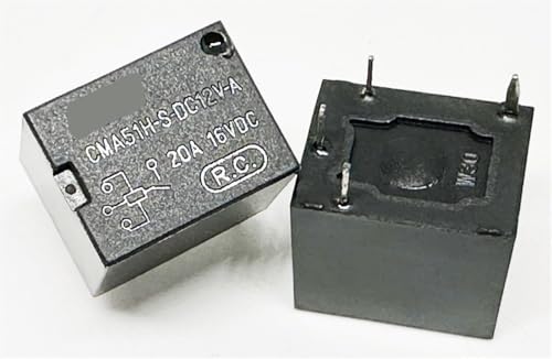 Relé 4 pines de 20A CMA51H-S-DC12V-A con alta capacidad de conmutación continua
