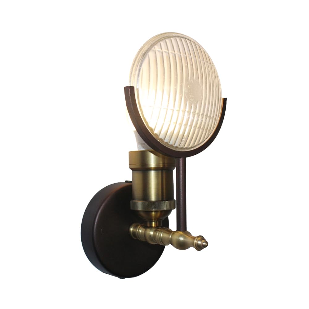 Yfmyy Light Retro Wall Sconce, Industrial Wall Mounted Lamp, Car Head Shape Wall Steampunk Lantern Farmhouse Ing Fixture For Bedroom Living Room Hallway Fireplace