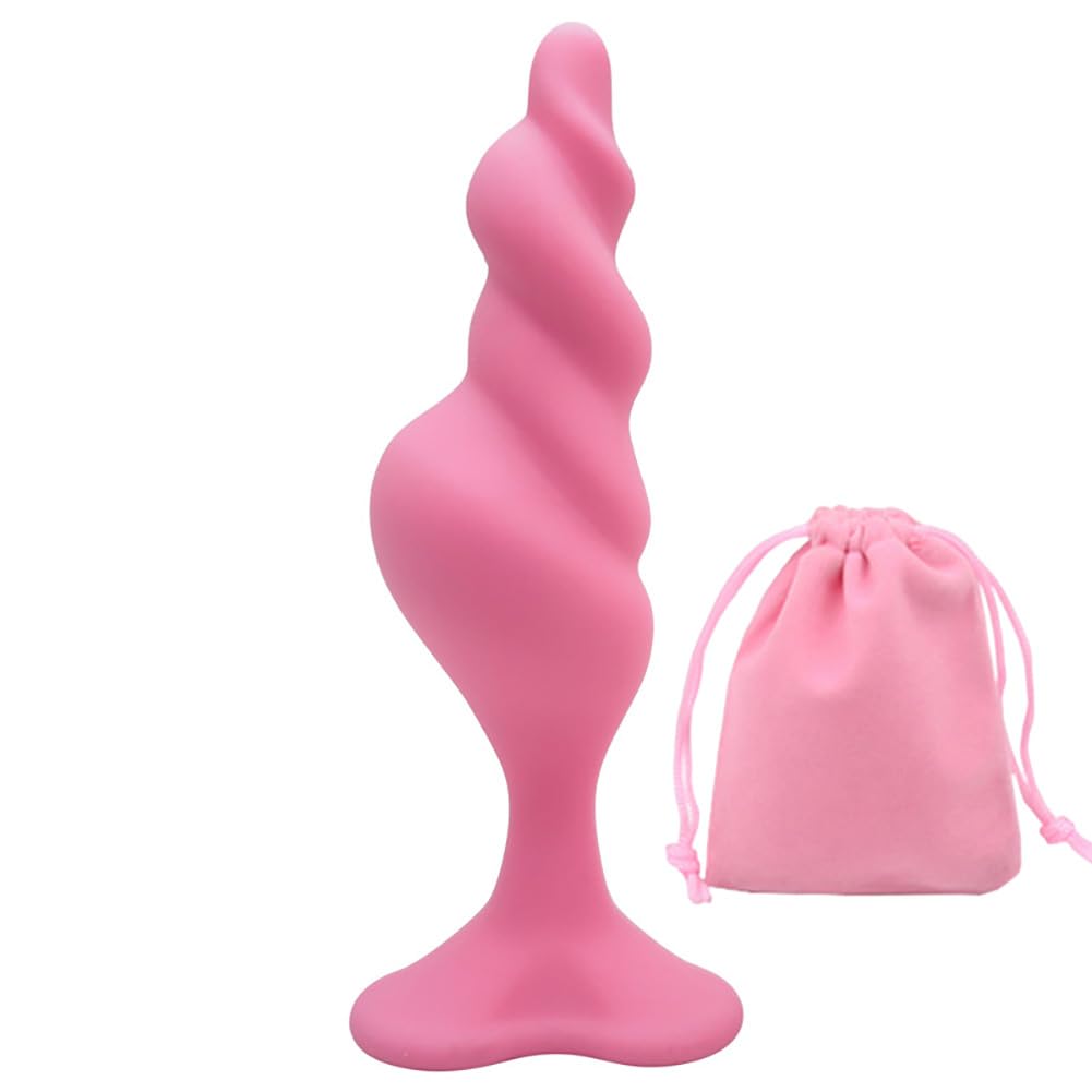 G spot Massage Butt Plug Silicone Anal Plug Threaded Prostate Massage Anus Male Female Masturbator Anal Plug for
