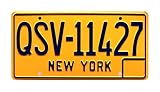Dimensiones estándar de la placa de Estados Unidos (30,5 x 15,2 cm).