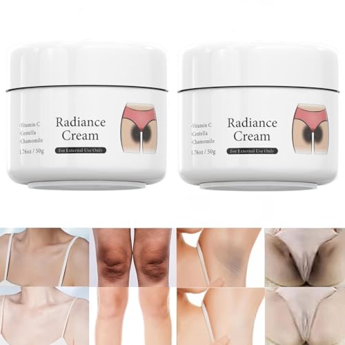 2Pcs Crema para Aclarar Axilas y Partes ntimas 50G, Para Piel Entrepierna, Manchas, Piernas, Cara Axilas, Rodillas, Cuello