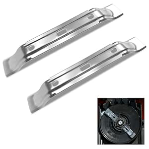 Yuiturt 2 Stück Mähmesser für Stihl Mähroboter RMI422P RMI 422 PCRMI 522 C für Viking iMow Ml4 Series, Messerklingen Rasenmäherklingen 200mm, Silber