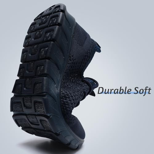 Image of Mens Lightweight Running Shoes Slip On Walking Tennis Gym Sneakers