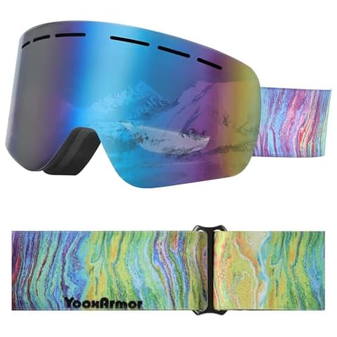 YooxArmor Kids Ski Goggles with UV Protection Cover