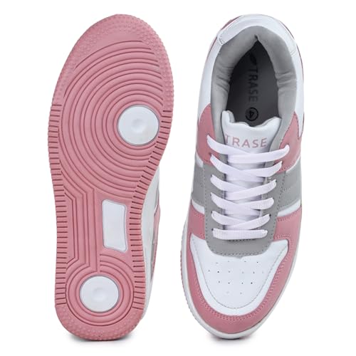 Image of TRASE Casual Sneaker Shoes for Women | Soft Cushioned Insole | Sneakers for Woman | Lightweight | Comfortable | Stylish, Trendy Girls and Women Sneakers with Laces