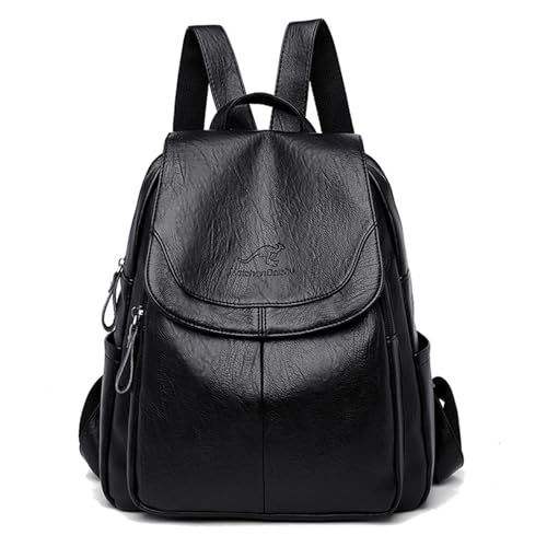 La mejor comparación de Bolsas Backpack para Dama que puedes comprar esta semana. 50 Mochilas para Mujer Cuero de PU Bolso de Hombro Casual Mochilas Mujer Casual Bolso de Moda Impermeable Ajustable Hombro Gran Capacidad Bolsa de Viaje (Negro)