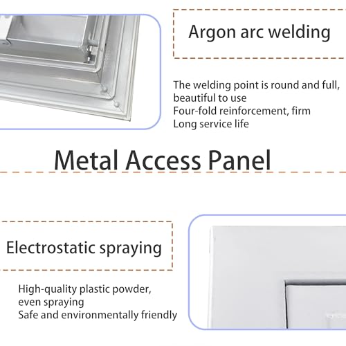 Pannello di accesso in metallo con molla di sfiato caricata per cartongesso soffitta e soffitto – e accesso elettrico (40 x 70 cm) – soluzione idraulica