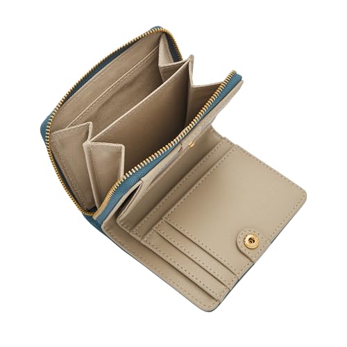 Image of Fossil Leather Women Logan Blue Wallet SL7923106