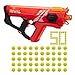 Nerf Perses Mxix-5000 Rival Motorized Blaster (Red) - Fastest Blasting Rival System, up to 8 Roundsper S - Rechargeable Battery, Quick-Load Hopper