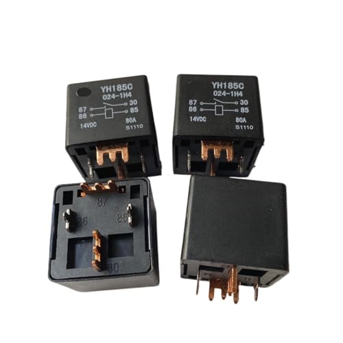 Relé automotriz YH185C 80A de 4 pines con alta capacidad de conmutación para circuitos de alta carga