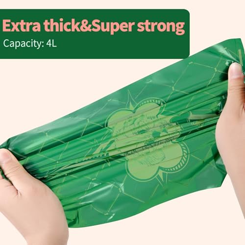Image of Poop Bags for Dogs,Leak Proof and Extra Thick Waste Bag,Dog Poop Bag Rolls,Pet Waste Bags,1 Poop Bag Holder and 270 Bags for Dog Walking and Cats