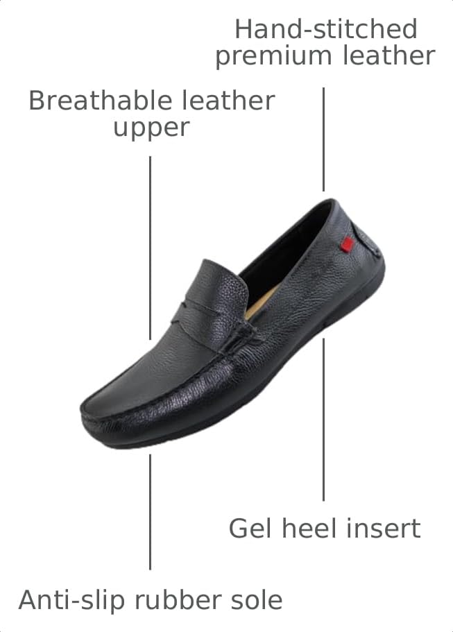 Image of Mens Loafers Casual Slip On Shoes Leather Penny Loafers for Men