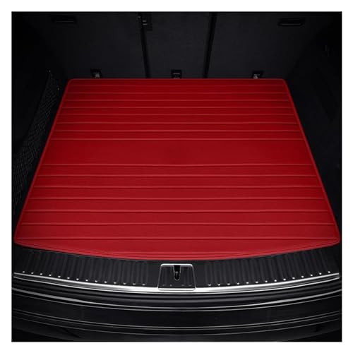 Tapis de coffre voiture sur mesure finition luxe rouge pour Audi Q5