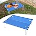 kowaku Folding Camping Table Folding Table Aluminum Alloy Compact Ultralight Outdoor Camping Furniture Beach Desk for Fishing Garden, Blue