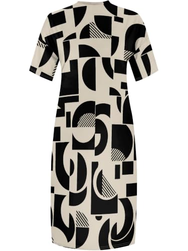 Image of PinkPatty Women's Plus Size Short Sleeve Maxi Dress Casual Loose V Neck Long Dress with Pockets