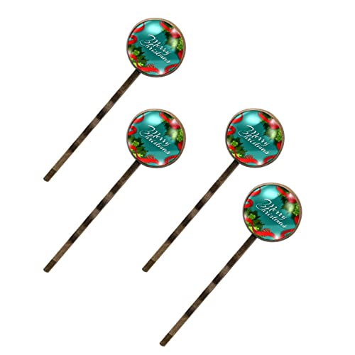 Épingles à cheveux Noël pommes de pin vert accessoire coiffure chignon réveillon