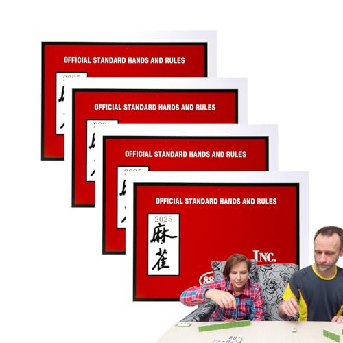 Ghjkldha Juego Mahjong, baraja de cartas, juego de mesa, accesorio de viaje portátil, estuche de fácil almacenamiento, edición 2025, para familia, personas mayores, niños, entretenimiento en casa