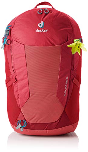 Deuter Futura 26 SL Hiking Backpack with Detachable Rain Cover, Cardinal-Cranberry