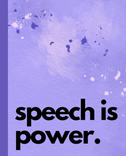 Speech therapy journal: Therapist gift, blank lined notebook, great for tracking speaking progress