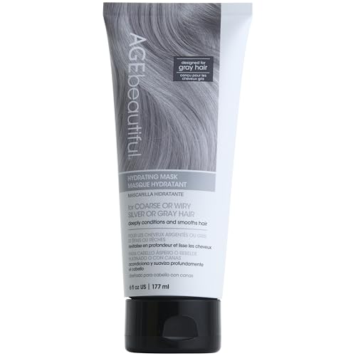 AGE beautiful Hydrating Mask for Wiry, Coarse Silver or Gray Hair, with Silk Amino Acids & Keratin, Deeply Condition & Reduce Frizz for Smooth, Shiny Hair