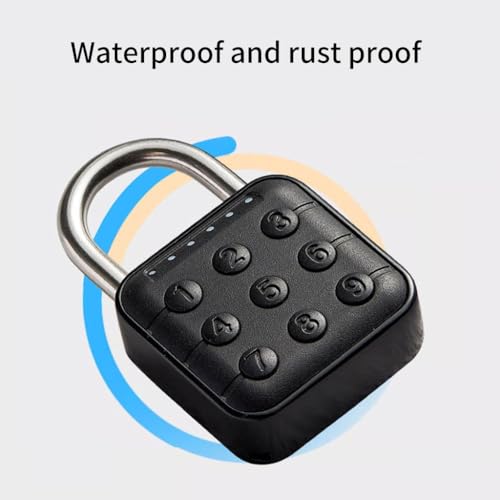 Candado de combinación de 6 dígitos de alta seguridad con protección impermeable exterior 4