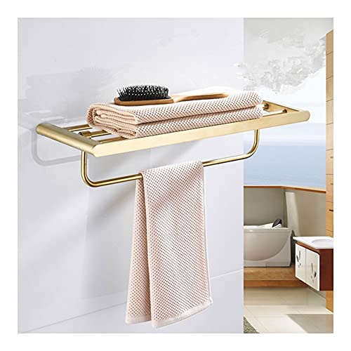 Porte-serviettes mural pliable de salle de bain en métal brossé