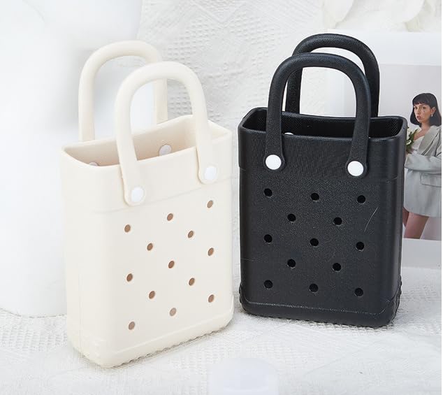 GBB Rubber Beach Bag X-Small Beach Tote Bag Waterproof Mini Tote Bag for the Boat Pool Sports Travel Bag Open Handbag3