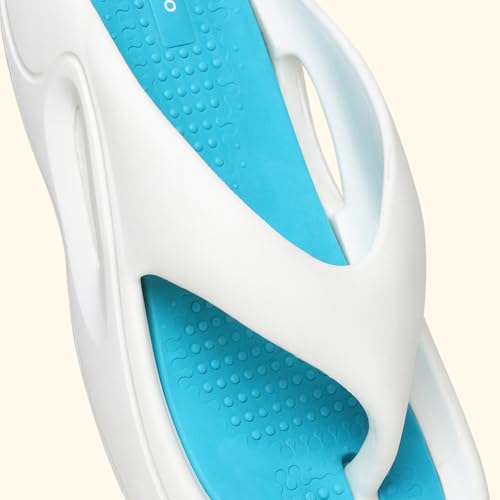 Image of YOHO Sponge Flip Flops for Men | Orthopedic Slippers & Mild Acupressure | Waterproof Monsoon Footwear | Dual Tone EVA Footbed