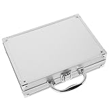 Sécurité verrouillable : ce petit coffret verrouillable sécurise votre coffret à outils et garantit la sécurité de vos objets de valeur à la maison, en voiture ou en voyage. coffret à outils en alliage d'aluminium
