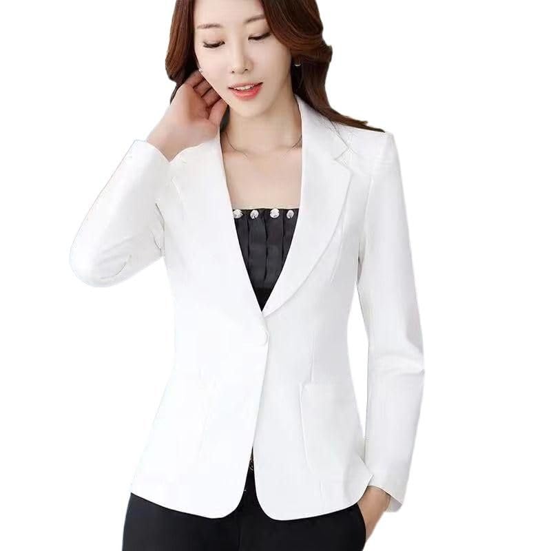 Veste de bureau noir et blanc veste habillée revers crantés