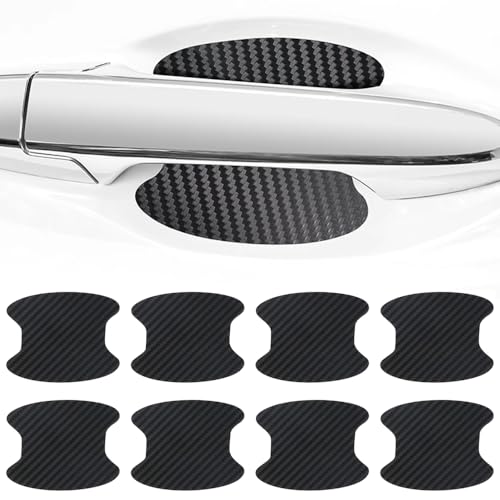 LUMCARDIO Door Handle Cup Scratch Protector for Subaru Outback 2020-2025 2026, TPU Paint Protection Film, Car Door Bowl Cover Guards, Anti-Scratch Handle Sticker Decals for Vehicle,Carbon Fiber