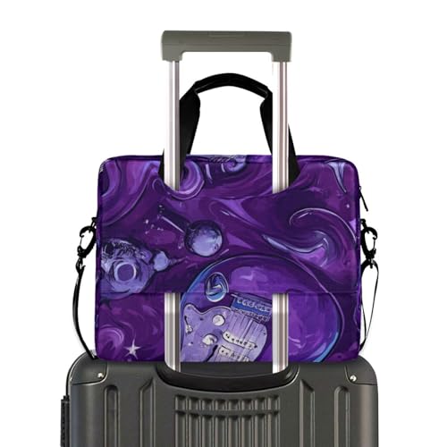 Funda para laptop portátil con correa morada 15.6 pulg miniatura 4