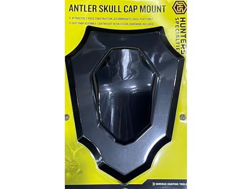 Hunters Specialties Antler Skull Cap Mount - Lightweight Resin Design, 2-Piece Construction, Hardware Included