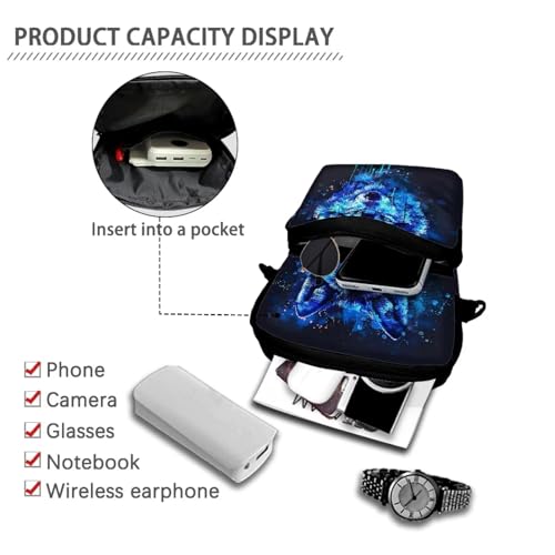 Crossbody Shoulder Bag for Girls, 2 Layer Lightweight Messenger Bag Waist Pouch4