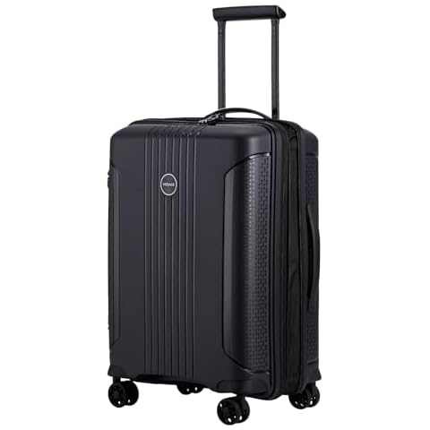 Verage Lightweight Carry on Luggage with Spinner Wheels,Expandable PP Hardside Suitcase,Men and Women,Coal Black,Carry-on 20-Inch Airline Approved Cover