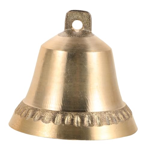 HEMOTON Charming Home Decor Solid Brass Wind Chime Bells Feng Shui Dog Collar Charm for Retro Vintage Style