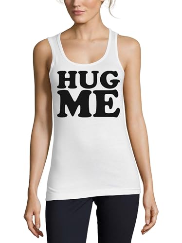 Débardeur coton femme blanc Hug Me pour un look décontracté