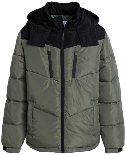 Image of DKNY Boys Puffer Jacket - Heavyweight Quilted Wind & Water Resistant Boys Winter Coat Poly Taffeta Insulated Winter Jacket