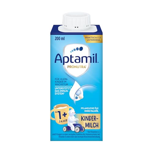 Aptamil Kindermilch 1 Plus trinkfertig – Kindermilch ab 1 Jahr – 15 x 200 ml Aptamil Kindermilch 1 Plus trinkfertig – Kindermilch ab 1 Jahr – 15 x 200 ml