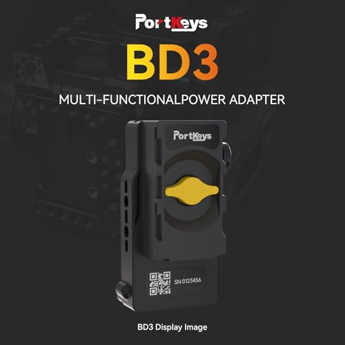 Image of Portkeys BD3 Double-Sided NP-F to V-Mount Dummy Battery Power Adapter Module Vertical and Cross Mounted, for transferring NPF Power Mount to V-Mount Battery Mount