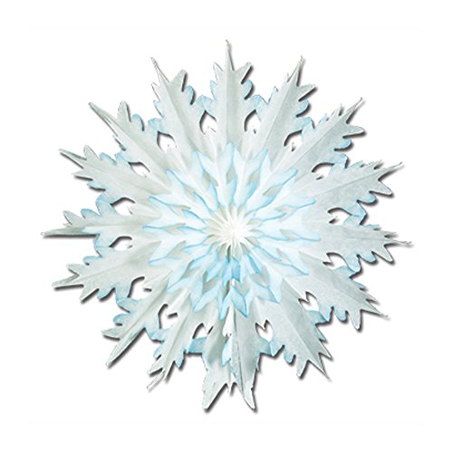 Pkgd Dip-Dyed Snowflakes (2/Pkg)