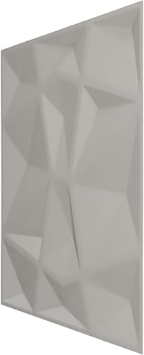 Miniatura 4 de Ekena Millwork 19 58 pulgadas de ancho x 19 58 pulgadas de alto, Niobe EnduraWall decorativo 3D, blanco satinado flor (cubre 2.67 pies cuadrados).