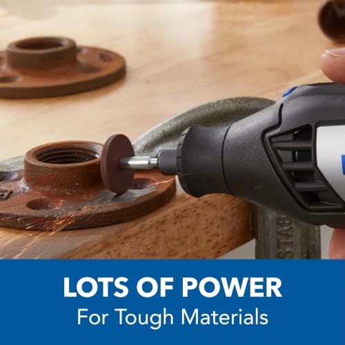 Image of Dremel 4000-2 /32 Rotary Tool Kit - Engraver, Polisher, and Sander - Ideal for Cutting, Detail Sanding, Engraving, Wood Carving, and Polishing - 2 Attachments & 32 Accessories