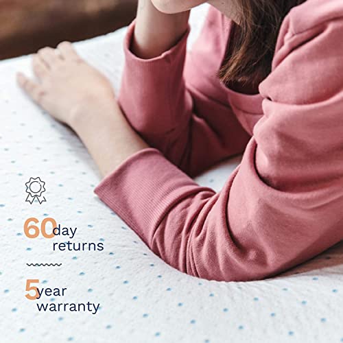 ViscoSoft 3 Inch Memory Foam Mattress Topper Twin - Select High Density Ventilated Mattress Pad - Removable Bamboo-Rayon Cover