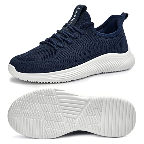 Image of Lamincoa Womens Slip On Walking Shoes Non Slip Casual Road Running Lightweight Mesh Fashion Sneakers for Gym Travel Workout