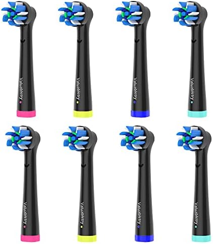 8pcs Cross Clean Brush Heads Compatible with Oral B Electric Toothbrush, Compatible with Cross Action Pro 1000 and Other Oral B Electric Toothbrush.